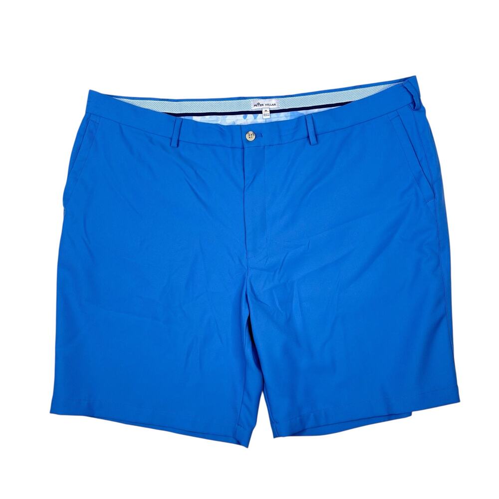 Peter Millar Salem High Drape Performance Golf Shorts in Blue Men's Size 44